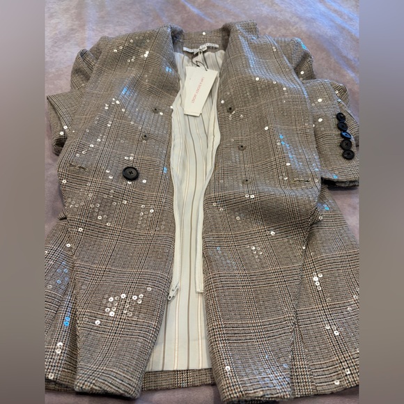 Veronica Beard :6 Women's Sequin-Embellished Blazer Miller Dickey Jacket - Picture 9 of 12